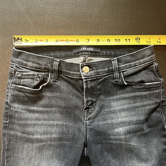 J Brand Selena bootcut frayed hem jeans in color Anthracite - Picture 10 of 10